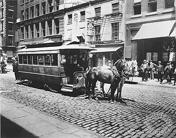 Horse driven public transportation