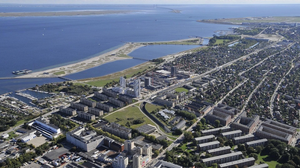 The recreational park of Amager consisting of an artificial island utilizing massive amounts of sand.