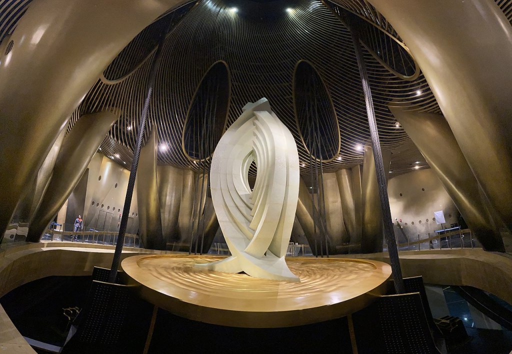 Tuned mass damper on the shanghai tower