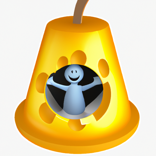 AI-generated image of an abstract cheese bell shaped echo-champer