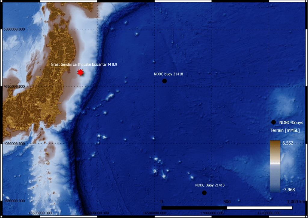 Tsunami measurements